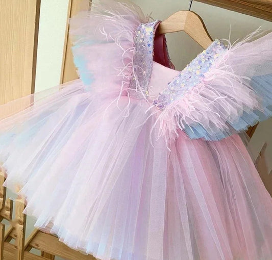 Vestido fiesta arcoíris