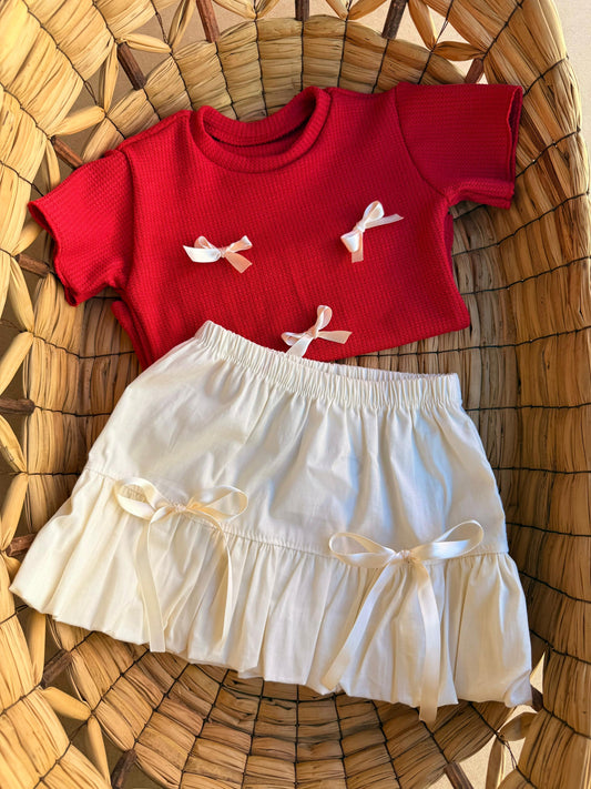 Conjunto falda globo