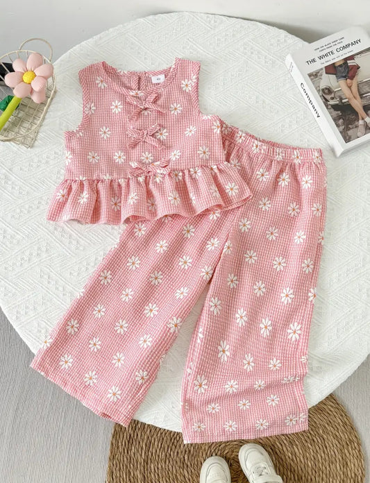 Conj Pantalón Florecitas