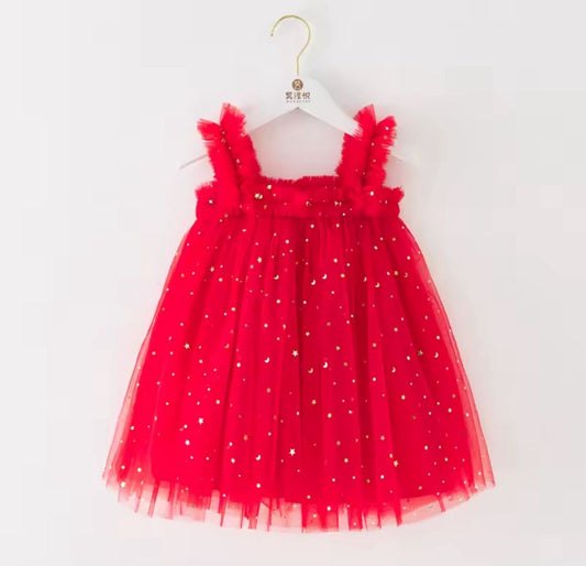 Vestido tiras estrellas