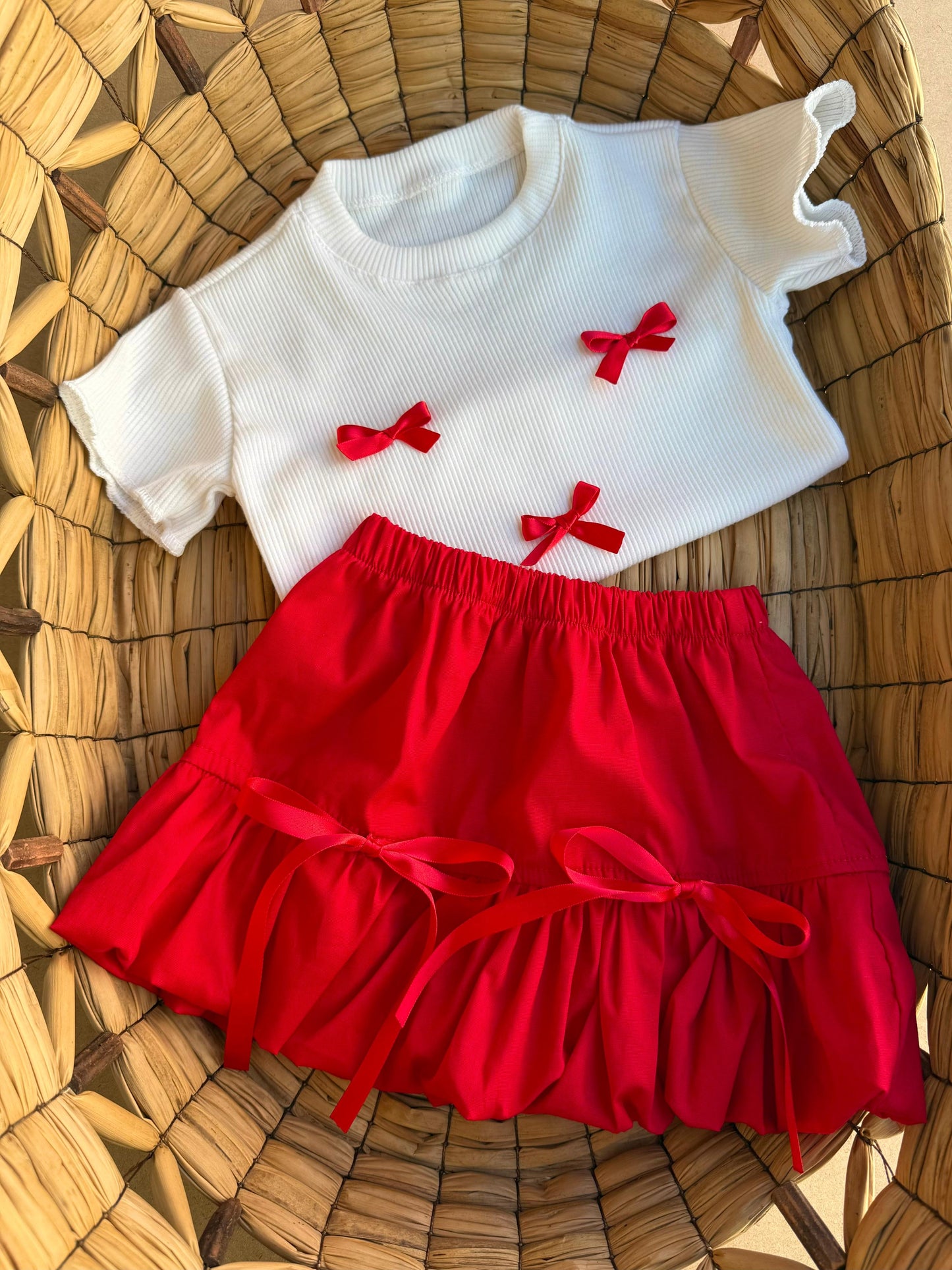 Conjunto falda globo