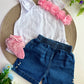 Conjunto short jean yoyis