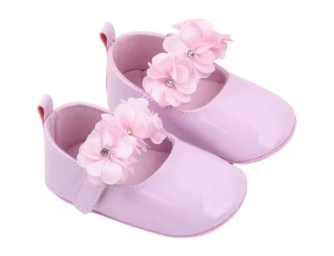 Baletas flores bebé