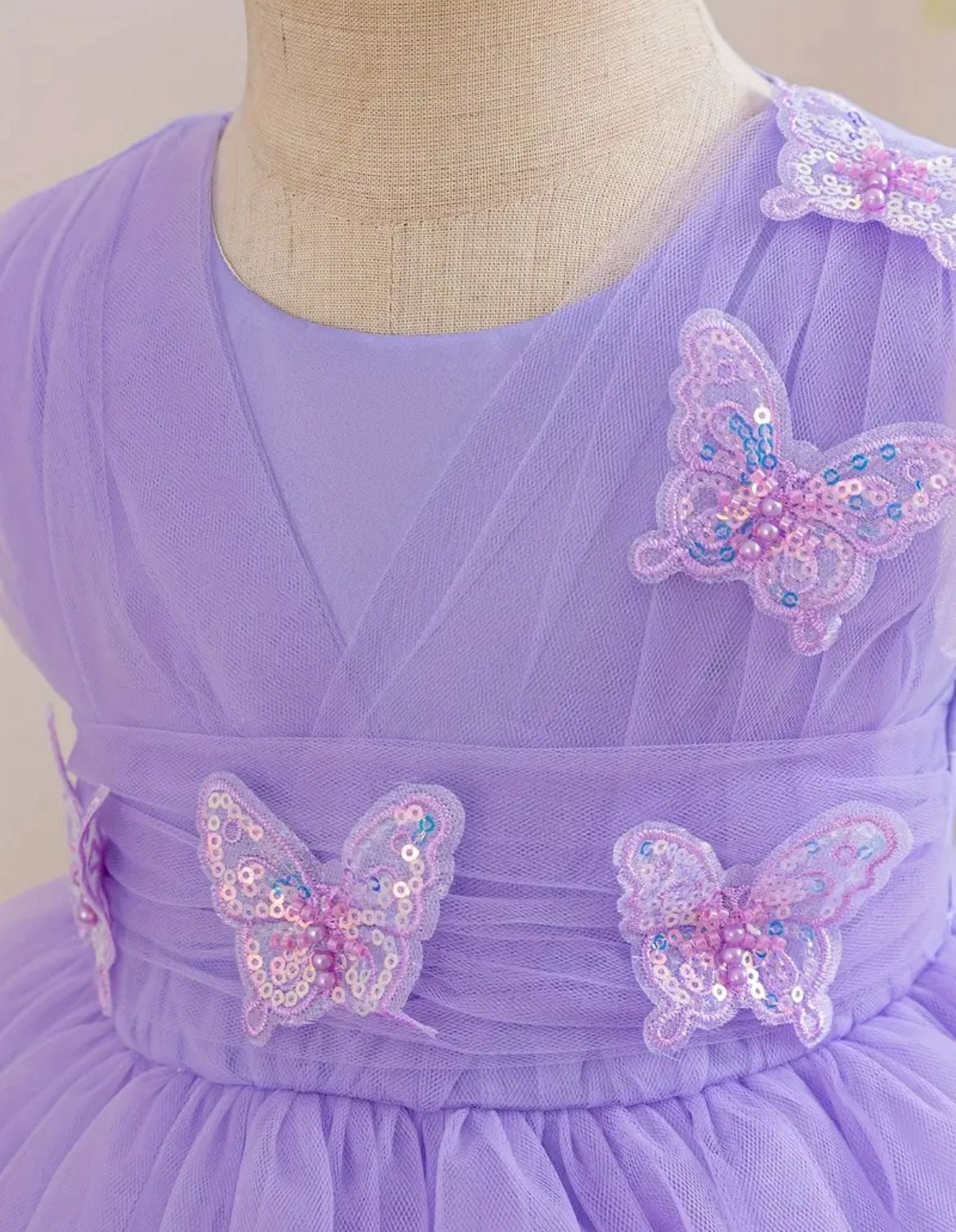 Vestido tull mariposas