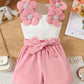 Conjunto short flores
