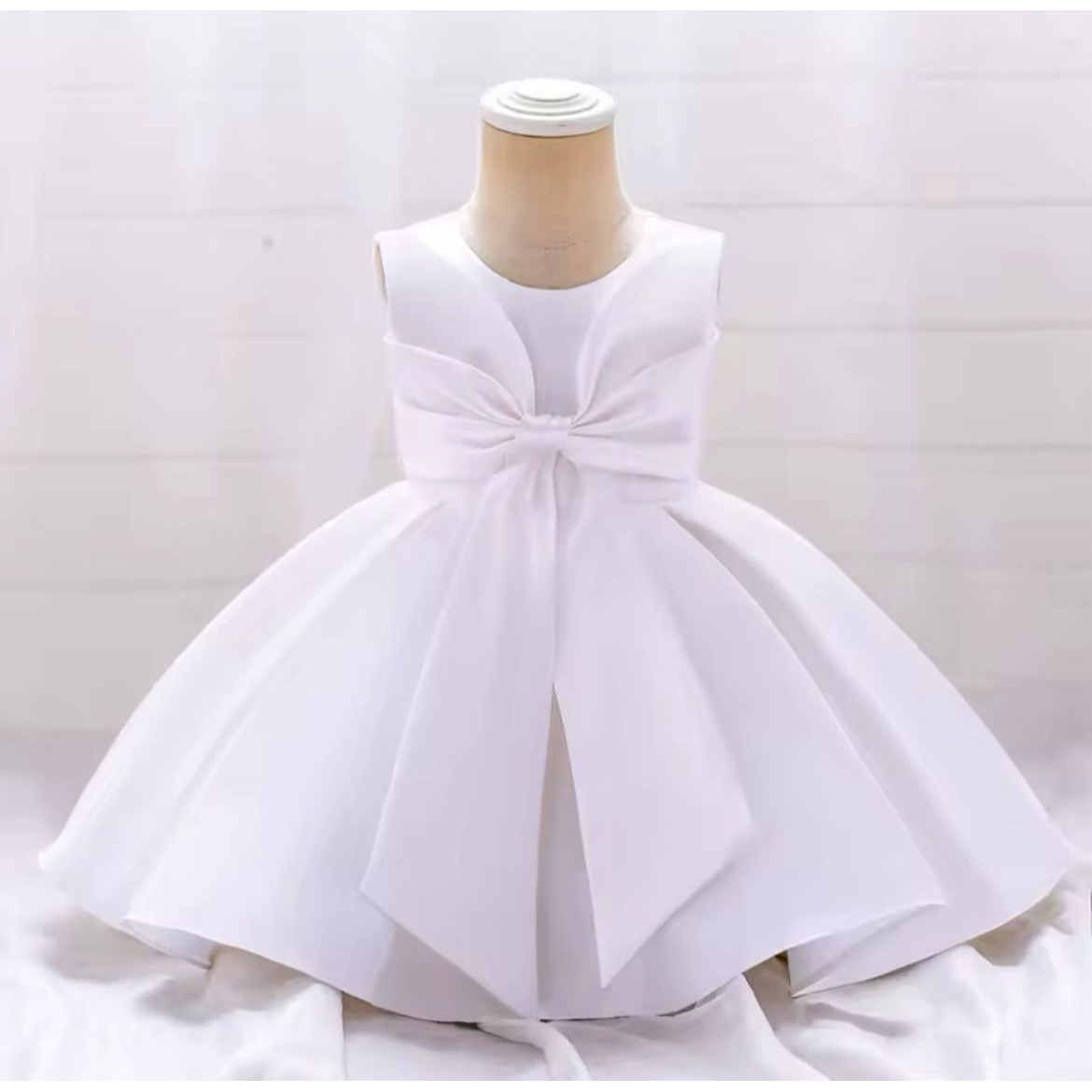 Vestido bautizo satin