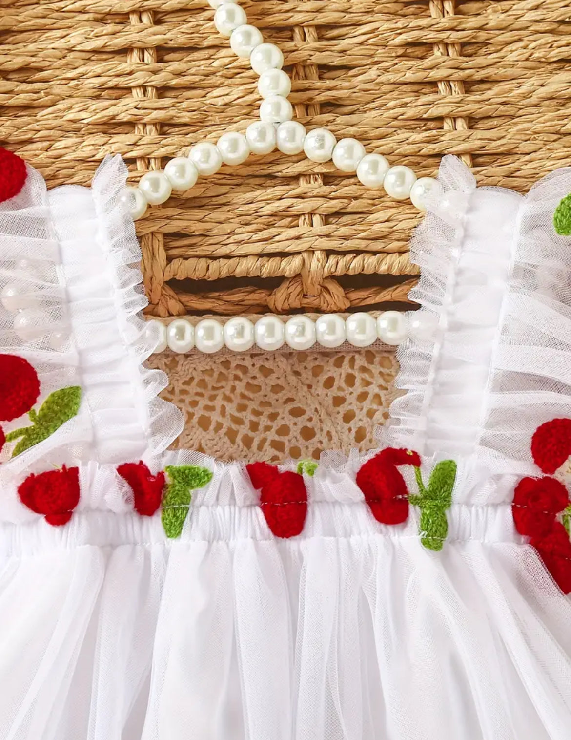 Vestido Tull Cerezas