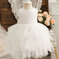 Vestido bautizo escote