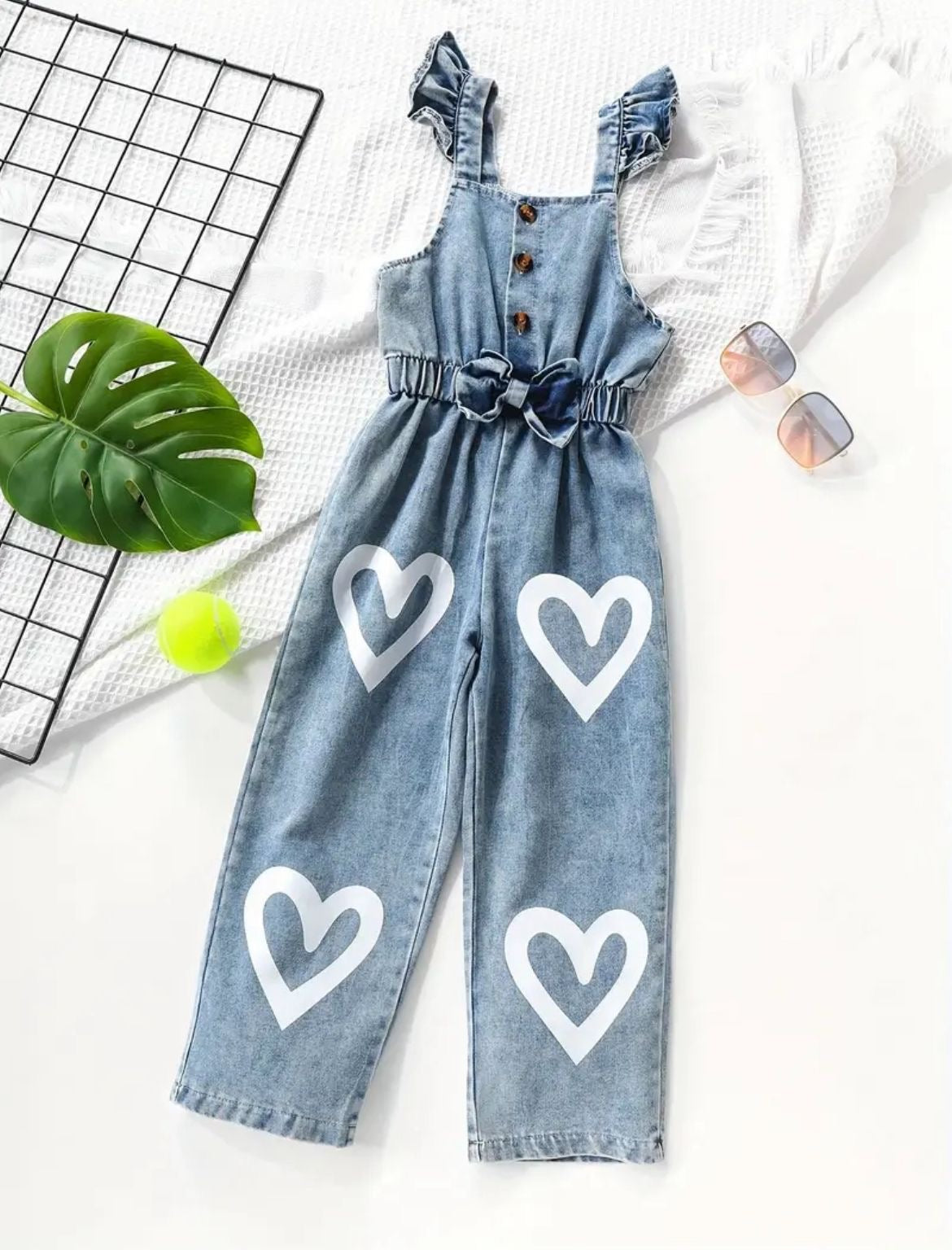 Enterizo corazones jean