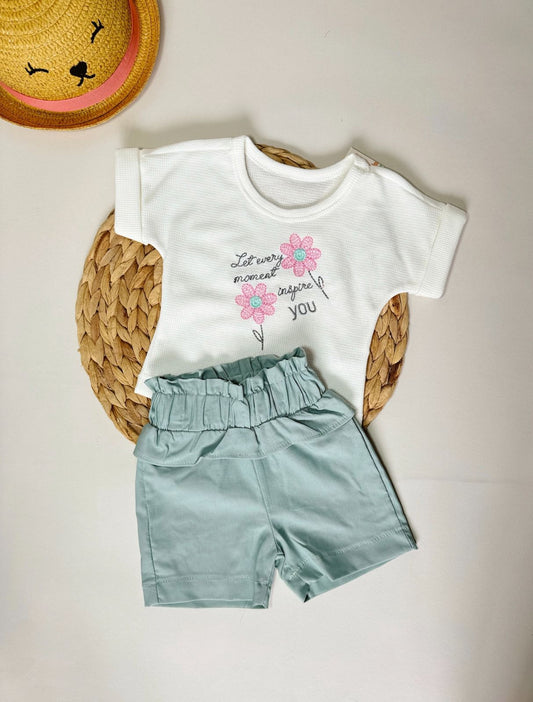 CONJ SHORT FLORES YOYIS