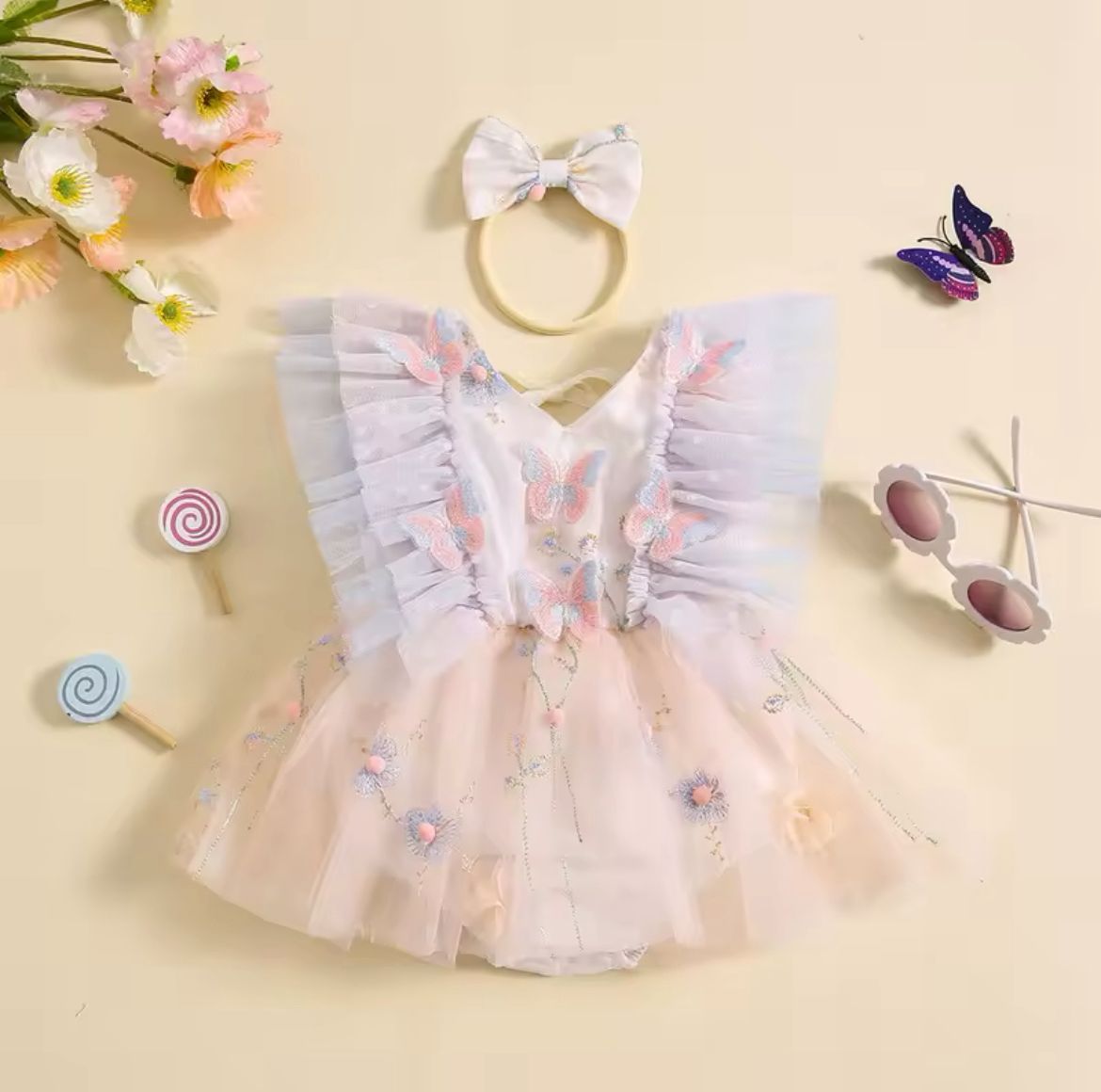 Vestido Asoleador Mariposas