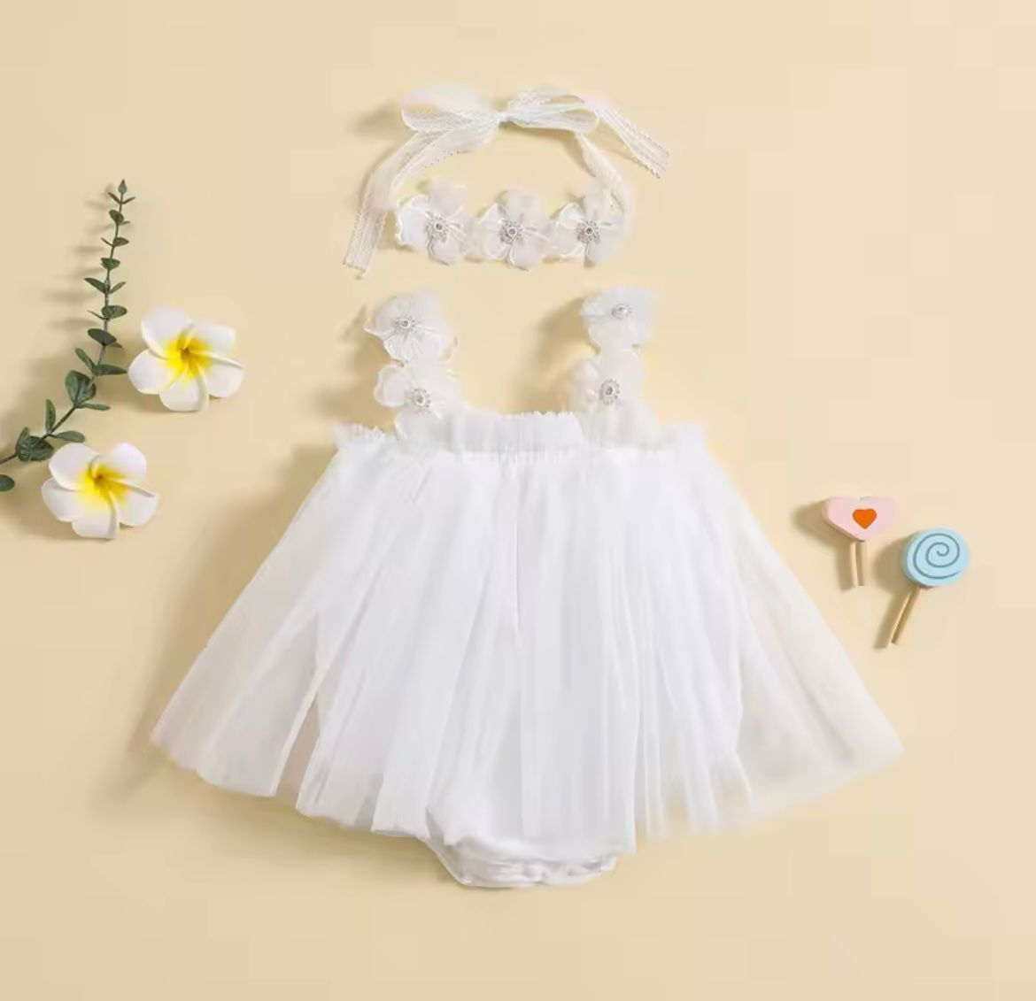 Vestido Mamel Bebe + cintillo