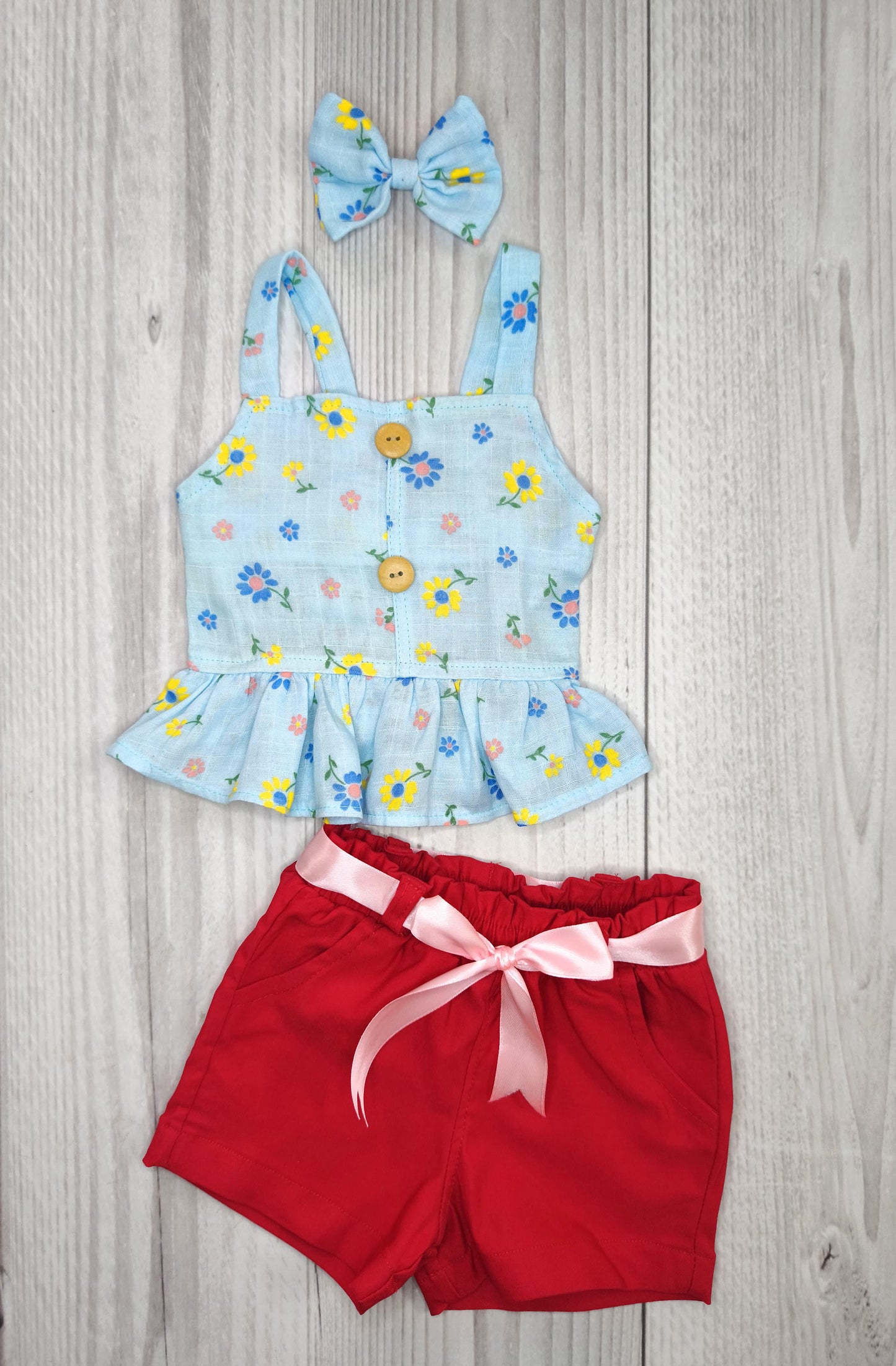 Conjunto Short Flores Ferch