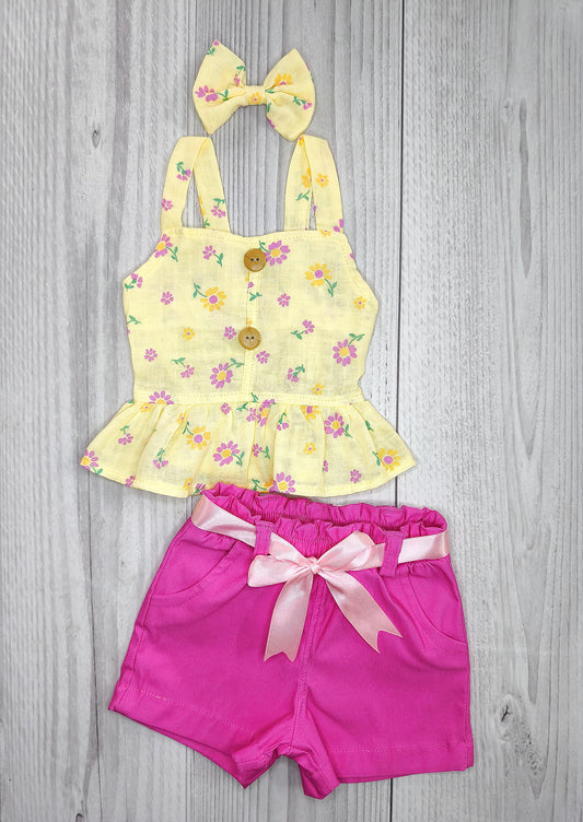 Conjunto Short Flores Ferch