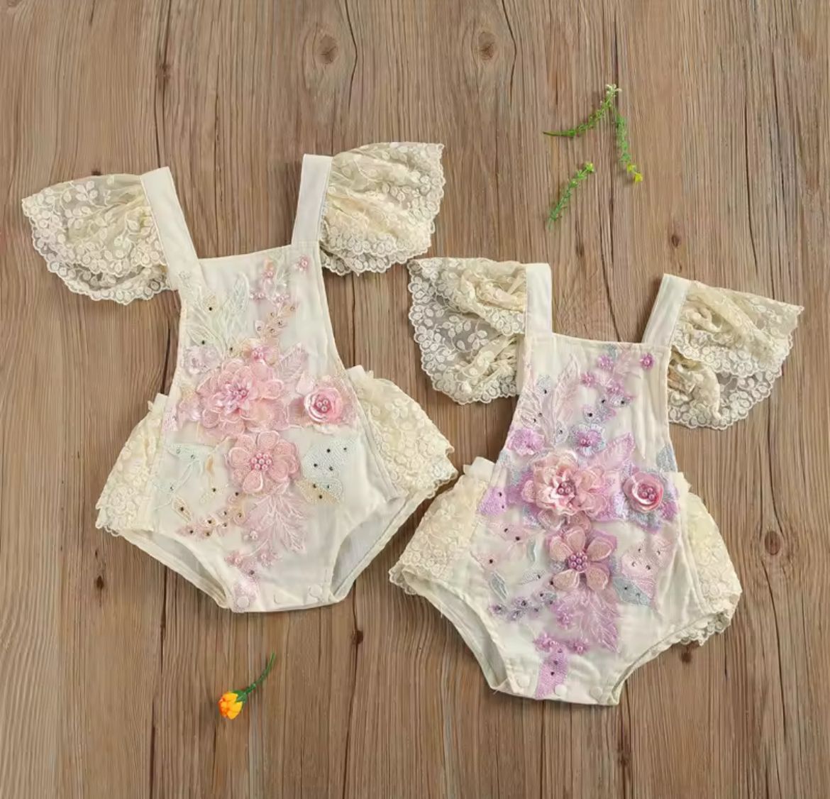 Asoleador Flores Bordado