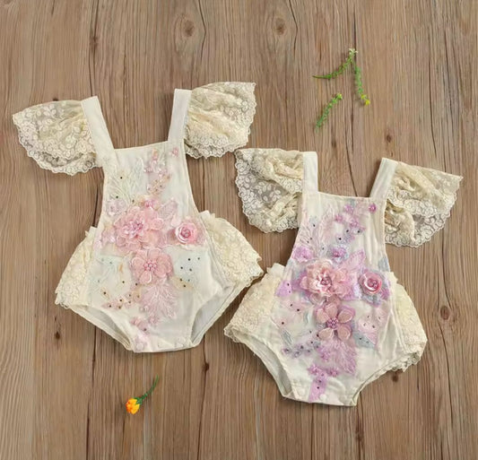 Asoleador Flores Bordado