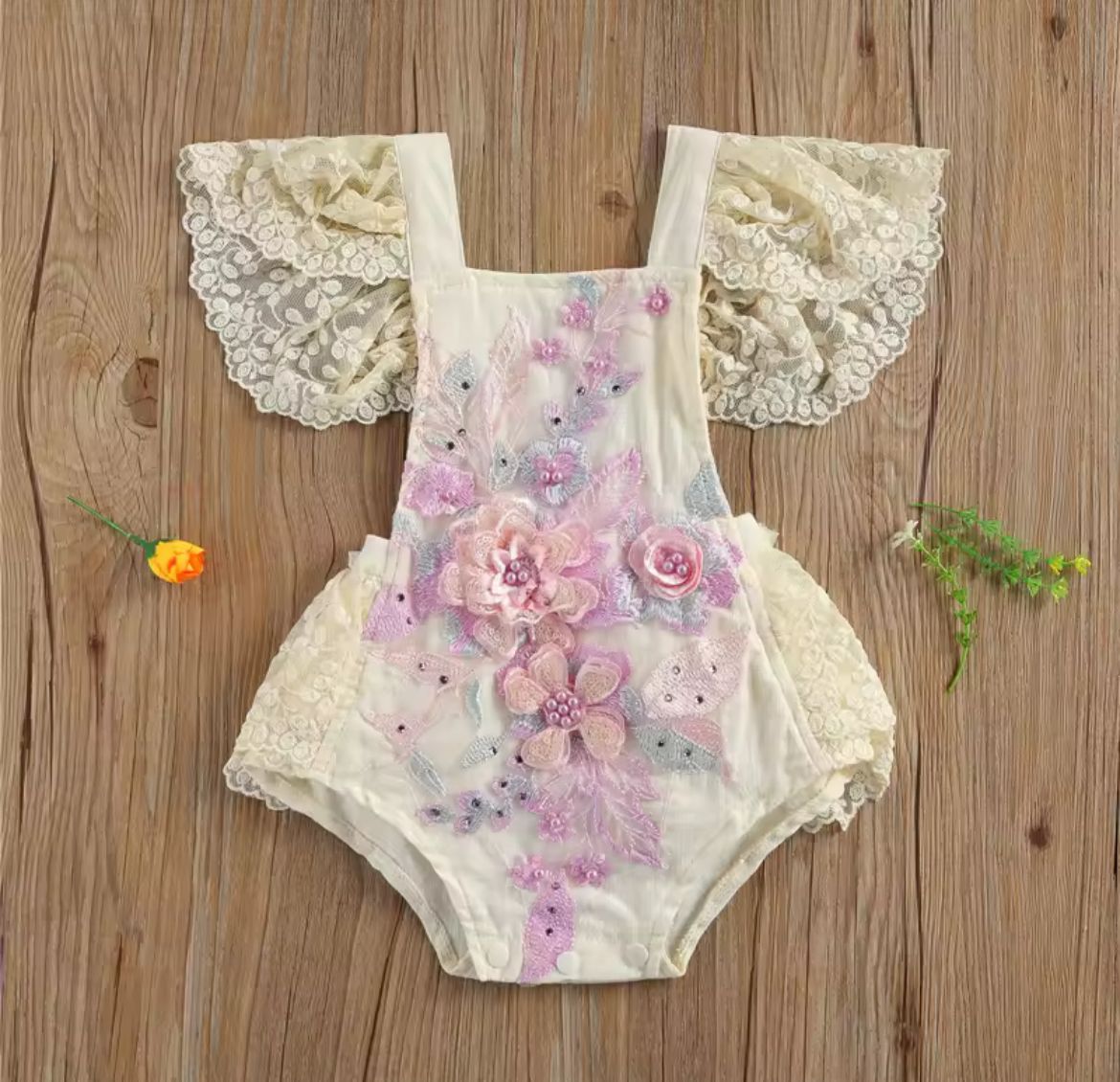 Asoleador Flores Bordado