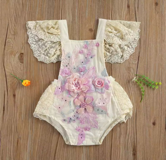 Asoleador Flores Bordado