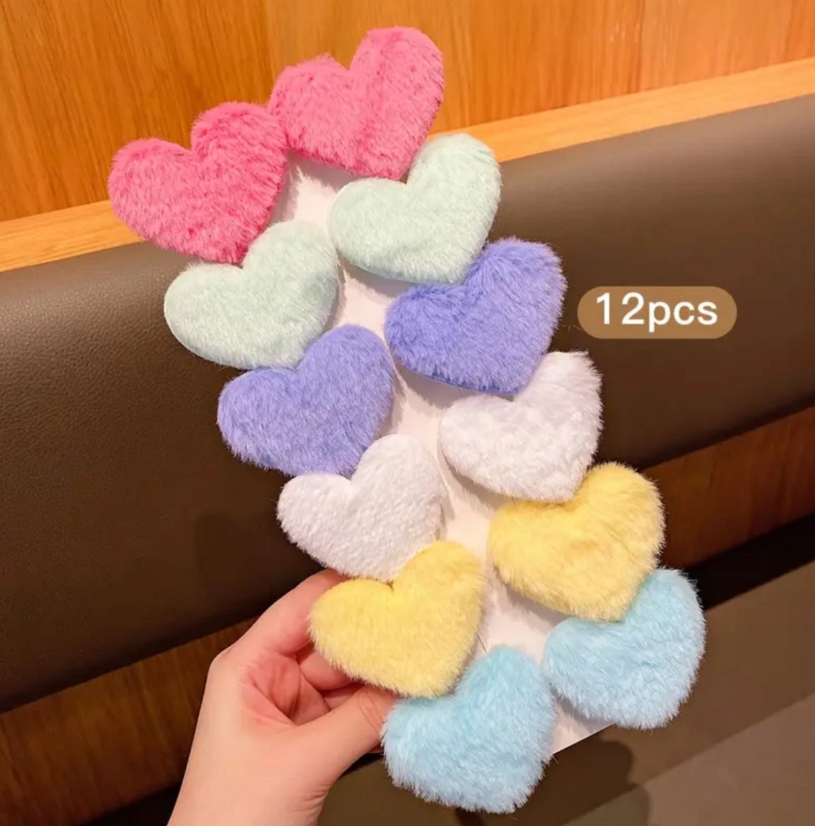 Set x12 Pinzas Corazones