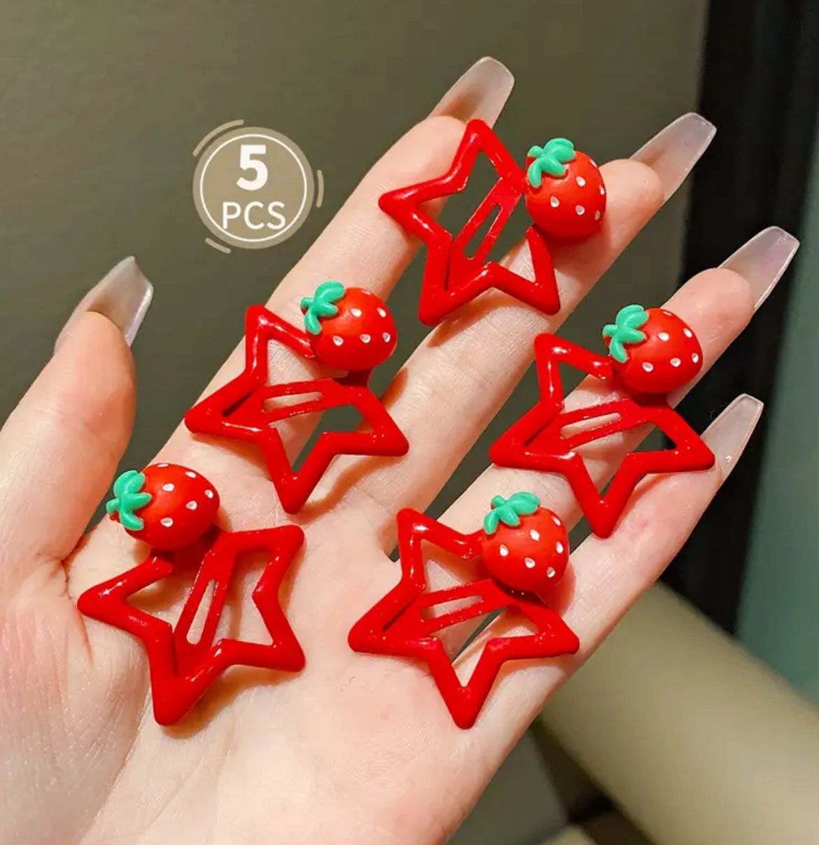 Set x5 Pinzas Fresita